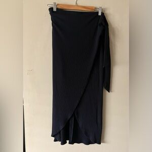 Reformation Ribbed Wrap Skirt